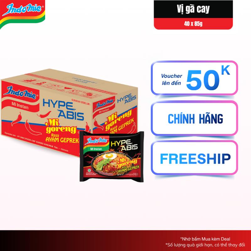  Mì Trộn Indomie Vị gà giòn siêu cay - Giá nhập tại kho Indonesia 