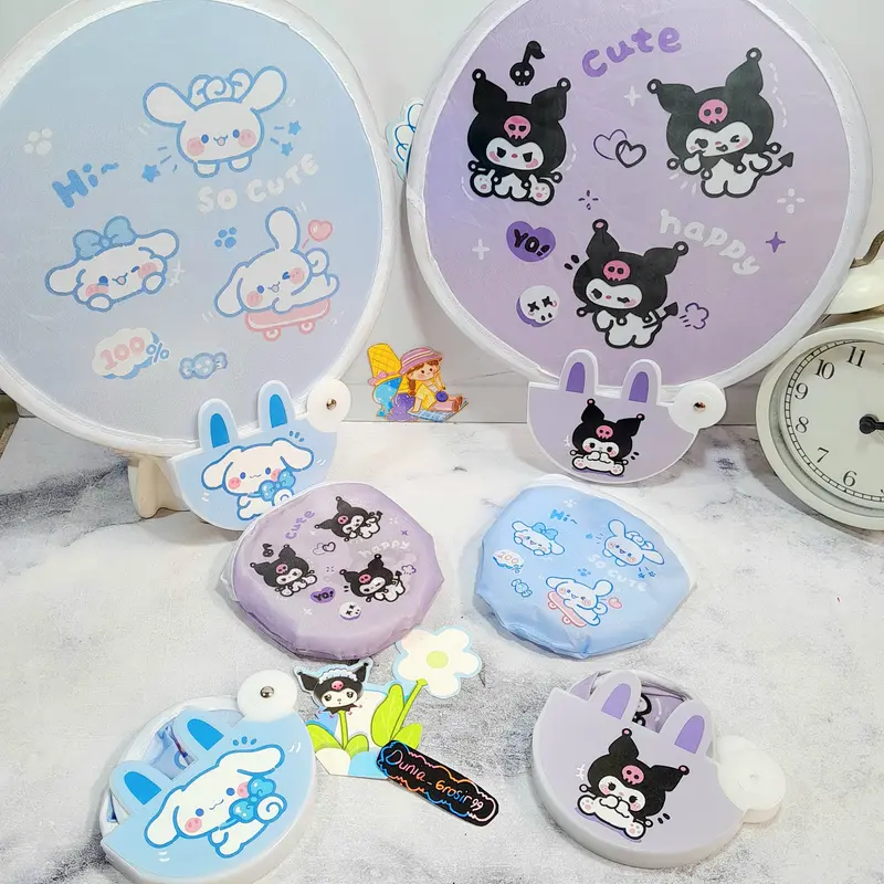 Kipas Lipat Sanrio Bentuk Bulat Foldable Bisa Di Lipat Imut Lucu / Kipas Lipat Sanrio Bulat Bahan Plastik Unik Cute Kesukaan Anak-Anak Perlengkapan Sekolah Kekinian Best Quality Harga Termurah Bisa Grosir dan COD 0