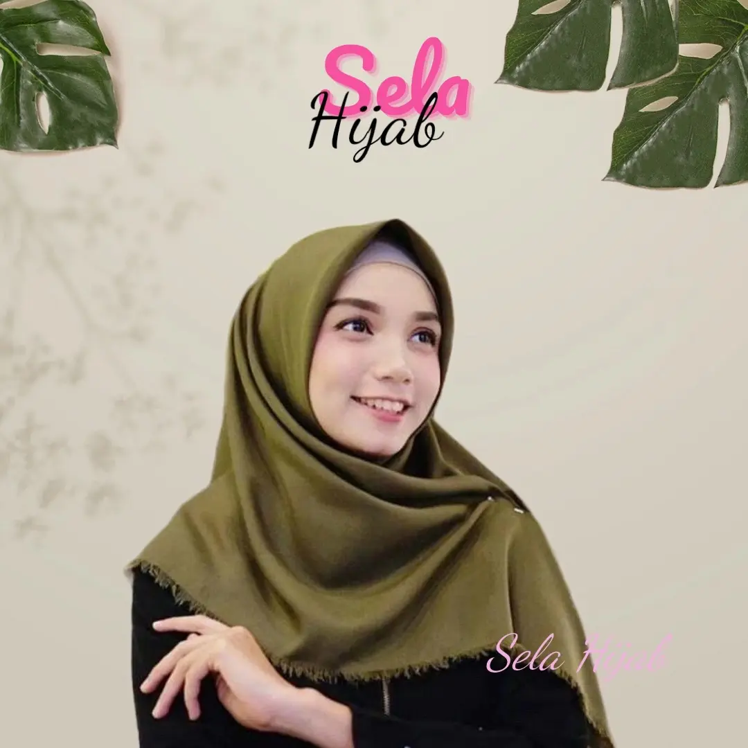 Hijab Saudia rawis anak sekolah - Square Muslim Kerudung Nyaman Segi Empat Tebal Merah Lembut Basic