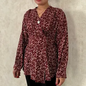 Miranda Top - atasan rayon tangan panjang wanita include bros