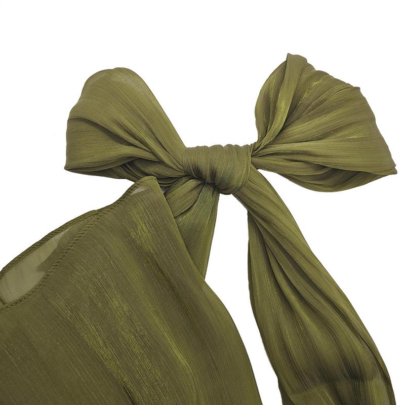 Product Introduction of Summer New Solid Color Soft and Shiny Silk Scarf Long Scarf Headscarf Shawl 16