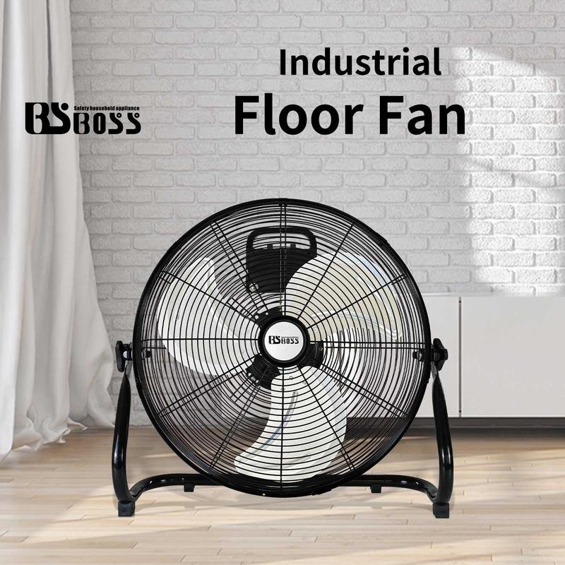 BSBOSS 12" 14" 16" 18" 20" Commercial Floor Fan Home Floor Fan Kipas Lantai  Industrial Floor Fan Fans