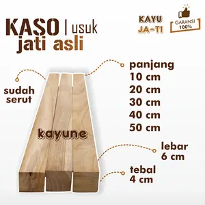 Balok Kayu 4x6 cm Kayu Jati Asli Allgrade Kondisi Serut Bahan Kerajinan DIY - kayune -