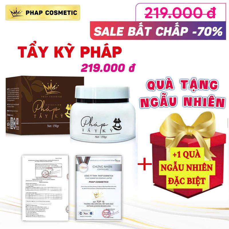 Tẩy tế bào chết pháp cosmetics giúp Tăng hấp thụ kem và dưỡng ẩm trắng cho da tẩy kì pháp - TẶNG 1 ủ trắng Dưỡng Da Body Dưỡng Body Làm Đẹp Da sap  wax 0