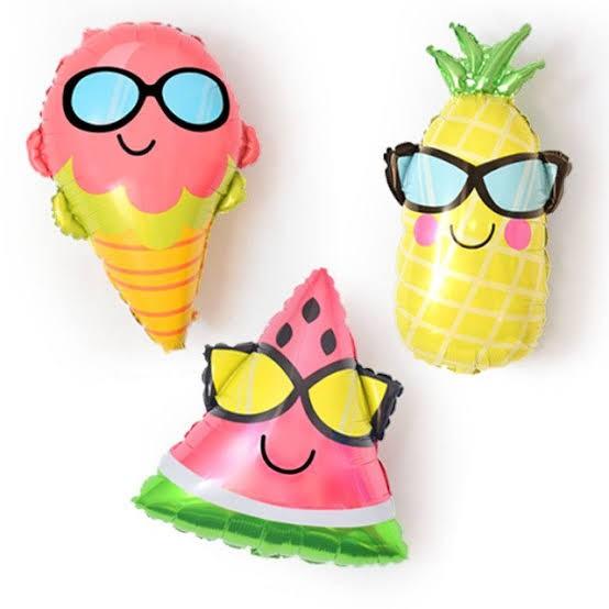 Gambar Balon Foil Watermelon/ pineapple / ice cream Jumbo dari Balloonable Kota Bandung Tokopedia