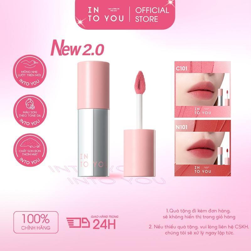 VÀO LIVES TẶNG QUÀ Son Bùn Kim Tuyến INTO YOU N101 Phiên Bản 2.0 Hiệu Ứng Lì Kim Tuyến Nổi Bật Đôi Môi Đẹp Cả Khi Dùng Trên Má Giữ Ẩm 10 Tiếng 2.1g