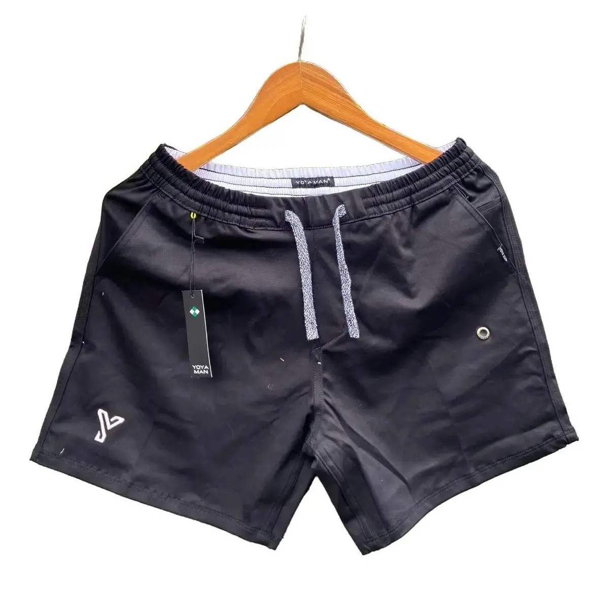 celana pendek pria - celana santai - bisa dipakai indoor maupun outdoor Abu Army Cream Hitam Katun Melar