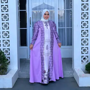 Eliza Dress Digital Printing Motif Mewah Elegan