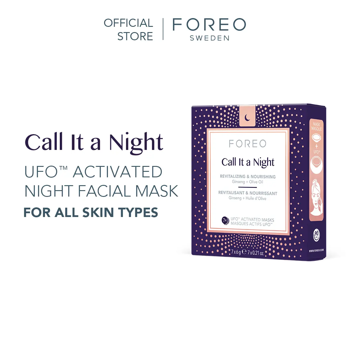 FOREO UFO Activated Mask Daily Duo Collection Facial Mask | Face Masks Packs | Beauty & Personal Care | For All Skin Types  | 6 pcs/pack