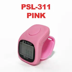 Tasbih Digital LED Tally Counter 5 Channel Rechargeable Kabel Cas Jam