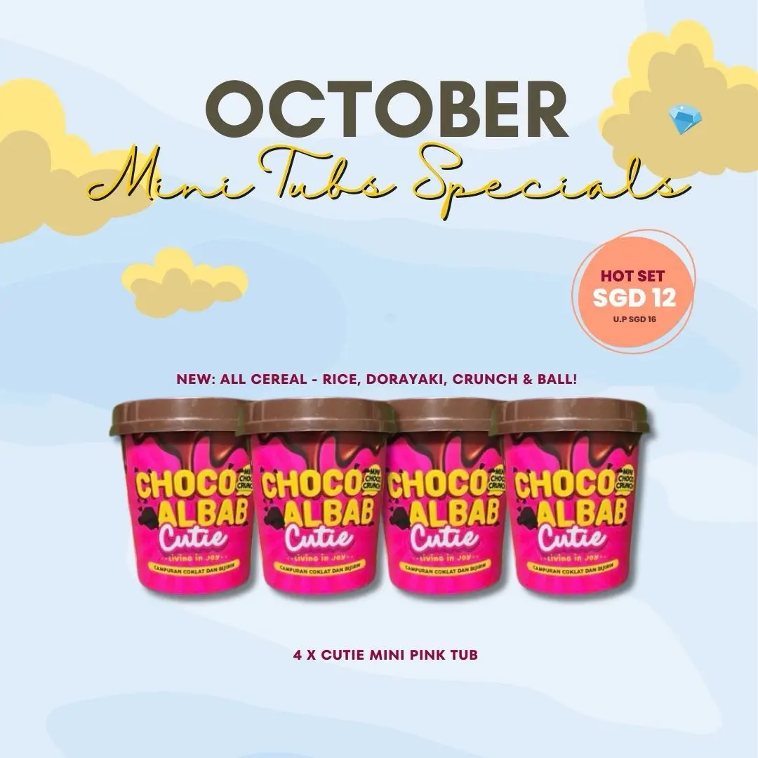 The Minis Choco Albab Choco Tubs Snack Dessert LIMITED EDITION Special Combo