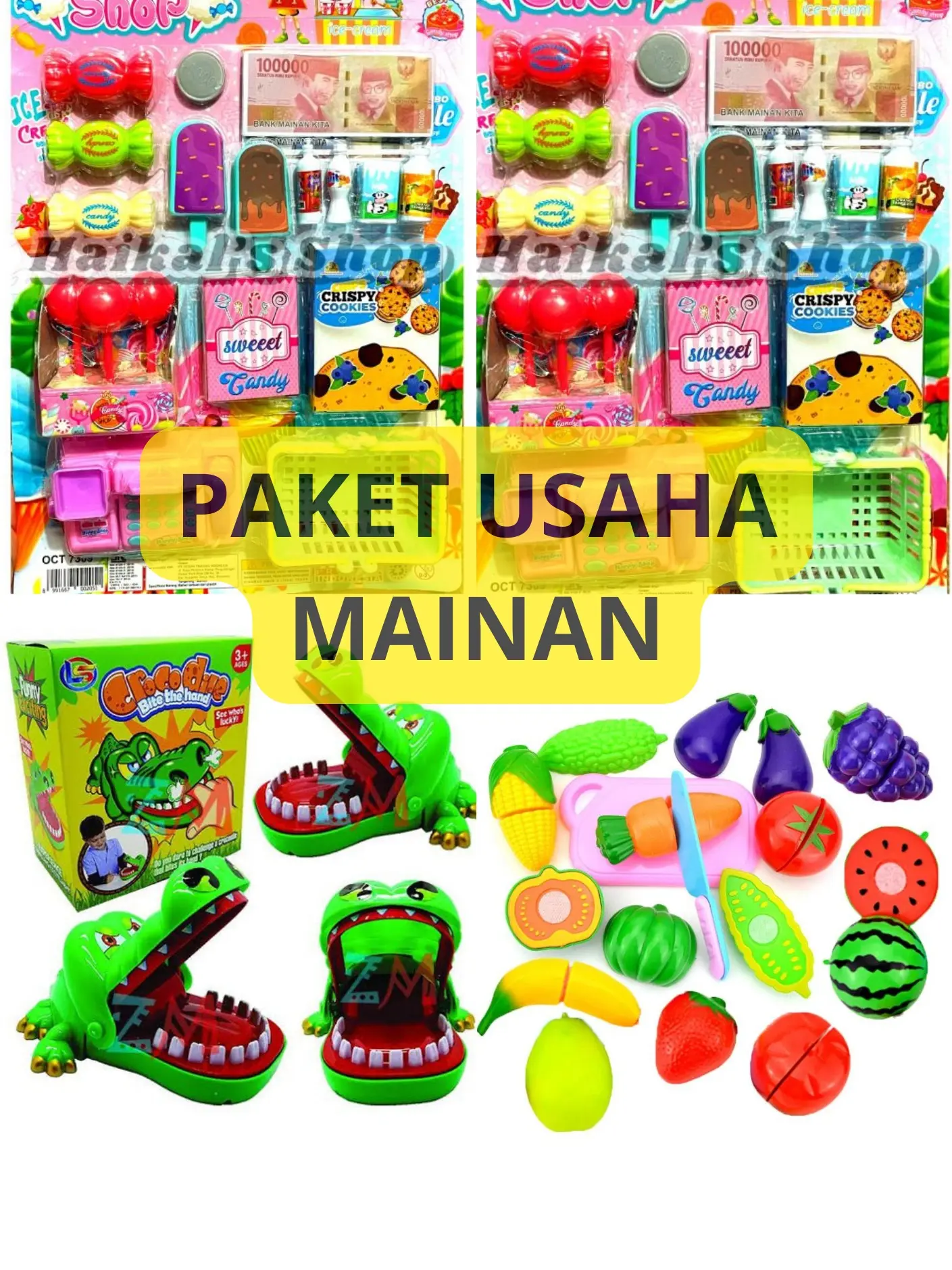 Paket usaha 100rb mainan import dan lokal