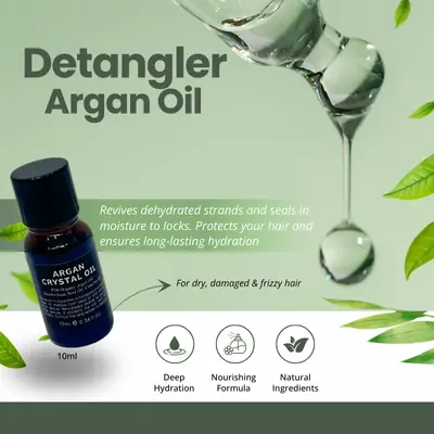 [NATURES ORGANIC SENSE] DETANGLER ARGAN OIL 10ML - Haircare Moisture Smooth Frizz Comfort Moisturizer Hydrate Lightweight