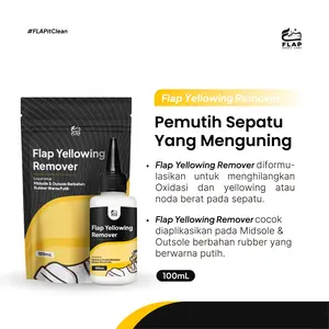 Flap Shoes Care - Shoe Unyellowing - Cleaner Pemutih Pembersih Sepatu Putih Yang Menguning