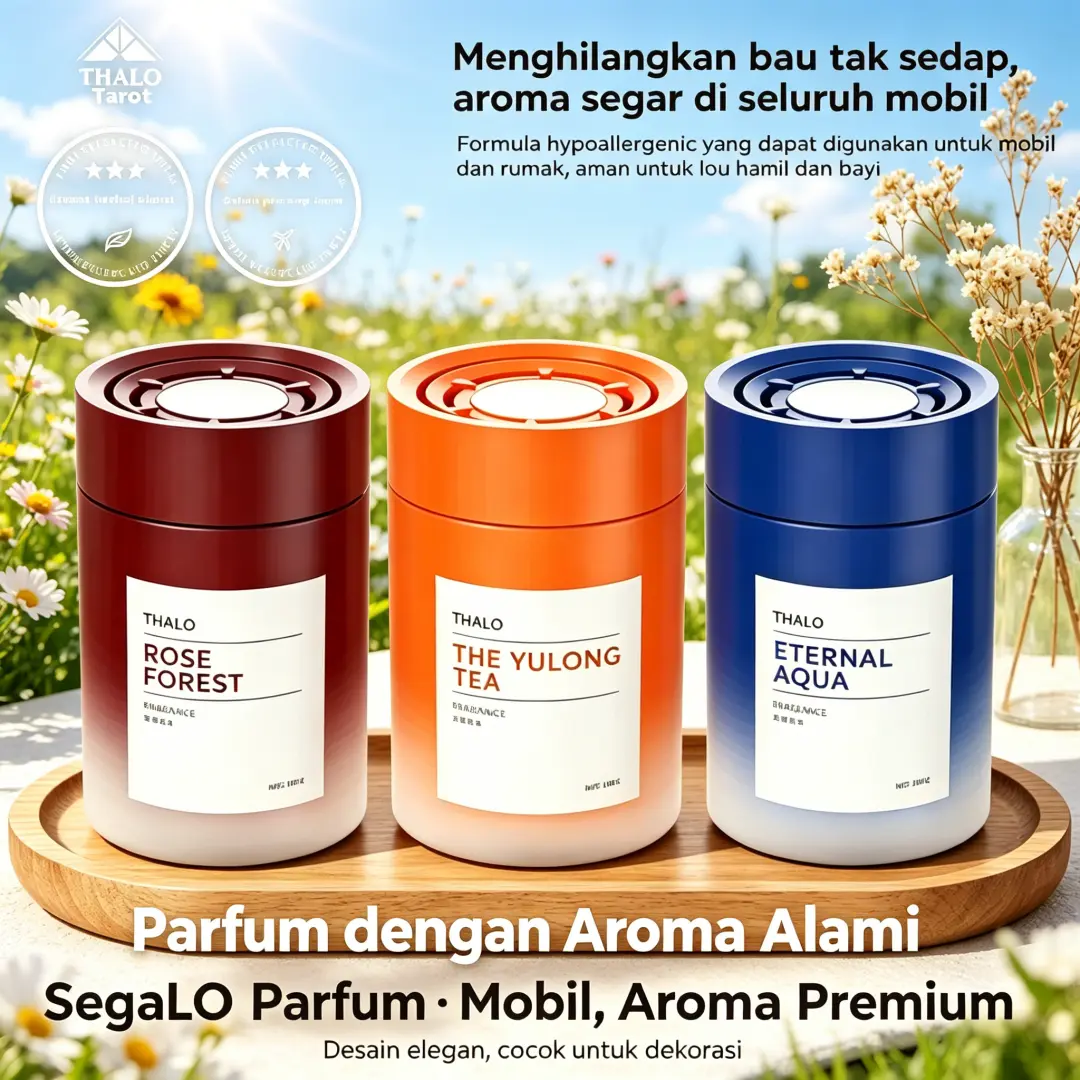 Aromatherapy Mobil Pewangi Alami Premium Penghilang Bau Ampuh Mobil Segar Tahan Lama Bertahan Bulan-Bulan untuk Sopir Taksi Online Grab Maxim untuk Mobil Keluarga Besar Berlibur Premium Mewah Elegan Aesthetic Anti Mual Nyaman Sepanjang Hari (COD)
