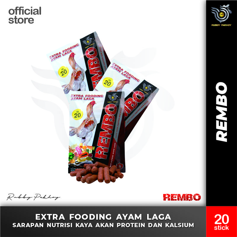 EXTRA FOODING REMBO (PCS) AYAM SEHAT DAN LINCAH NUTRISI AYAM TERPENUHI 1