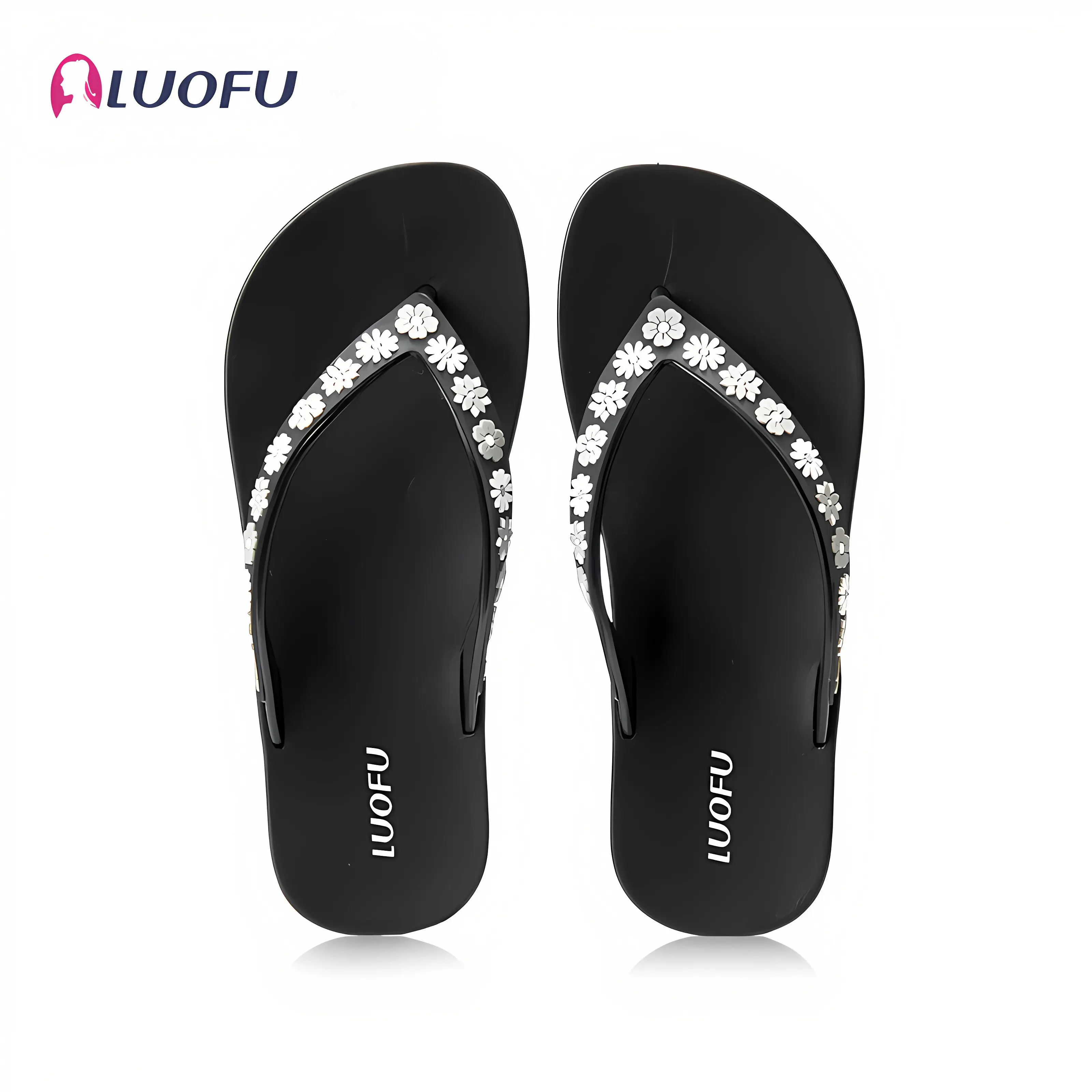 Luo Fu  slippers lady slippers Lady Sandals & flip-flops Lady Flats Women Walking Shoes Girl Footwear Shoes Summer Comfort Flipflop Flip Flops