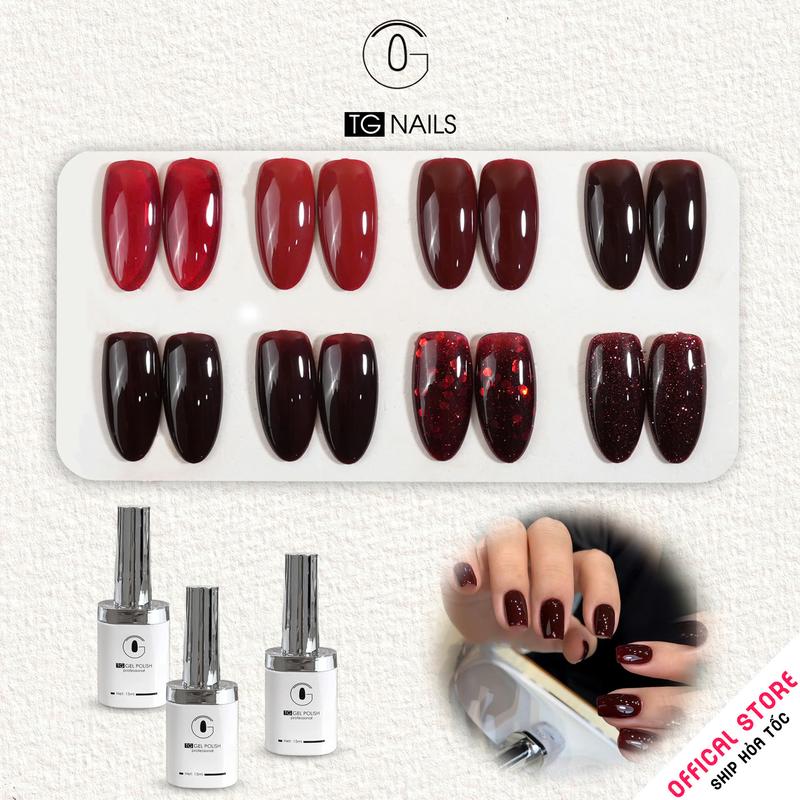 Sơn gel hơ máy màu đỏ TG lẻ không kèm bảng màu