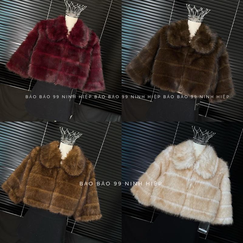 Áo Khoác Lông Rái Cá Luxury 869 + Dáng Lửng Tay Lỡ + Dáng Vừa Sang Chảnh + Quảng Châu Cao Cấp Chuẩn Loại 1 Vip Siêu Cấp + Jacket Women