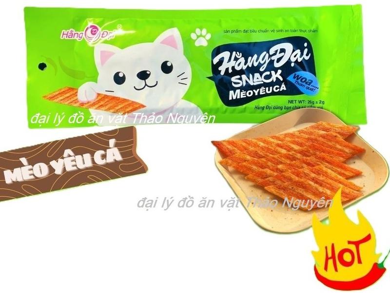  tùy chọn 10-20 gói snack mèo yêu cá Hằng Đại thơm ngon hấp dẫn - đồ ăn vặt ngon rẻ 