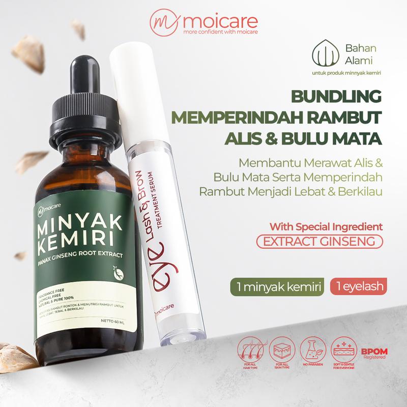 Moicare 2 PCS PAKET BUNDLING Minyak Kemiri Ekstrak Ginseng + - Shop ...