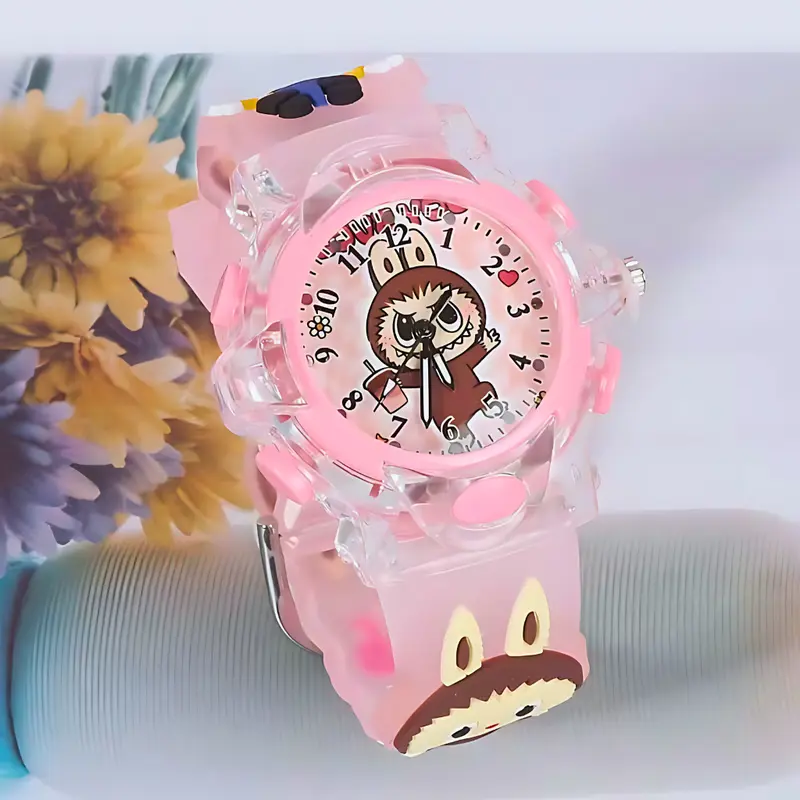 Jam Tangan Anak Karakter Labubu Trendy Untuk Si Kecil Yang Aktif dan Stylish Fitur Lampu Berkedip 6