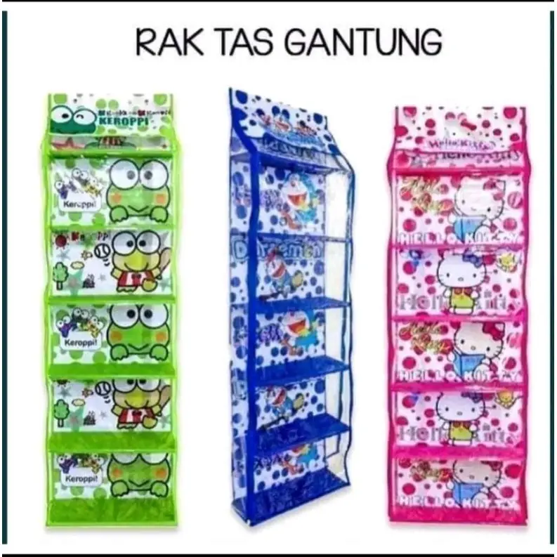 Rak tas gantung karakter jumbo alas triplek 0