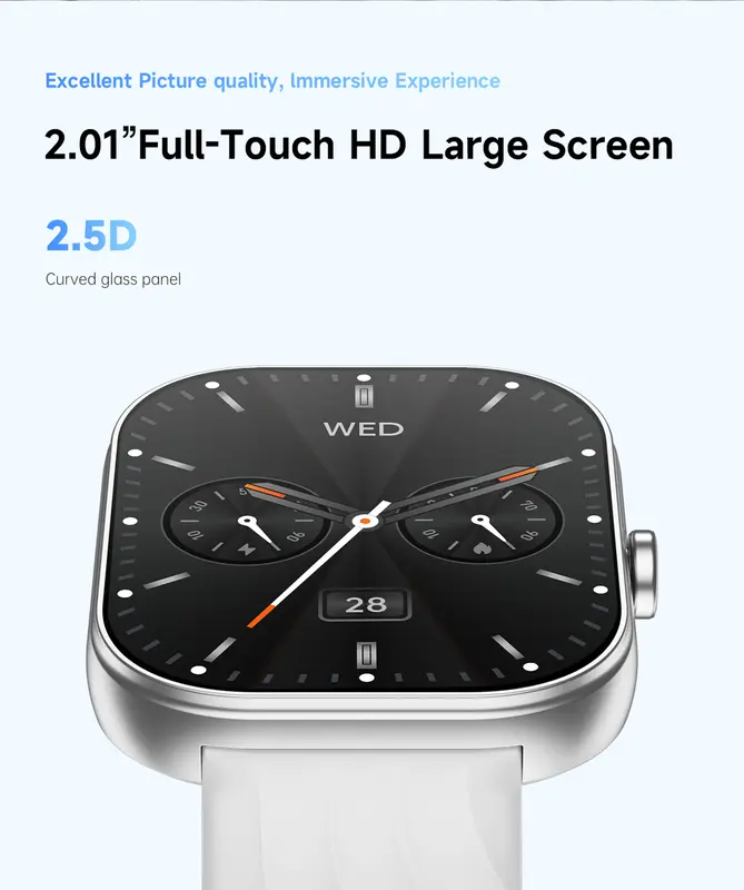 [NEW] WISELION W10 Precise Heart Smartwatch Sport - All Day Power -  Bluetooth Fitness Tracker - IP68 Anti Air 2