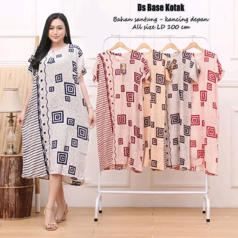 Paket 5pcs daster base standar busui rayon 3