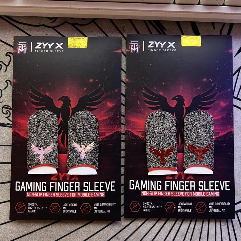 [ Paket Bundling ] Sarung Jempol Finger Sleeve STM X ZYYX PHOENIX SERIES Logo Reflectif Hologram Aksesoris Gaming Freefire & Mobile Legends Responsif