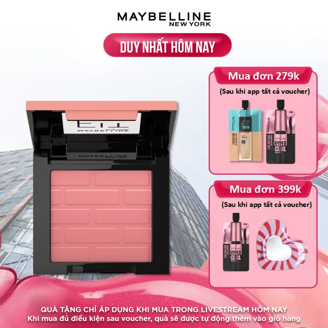 Phấn Má Hồng Mịn Nhẹ Tự Nhiên Giữ Màu Chuẩn Fit Me Blush Maybelline