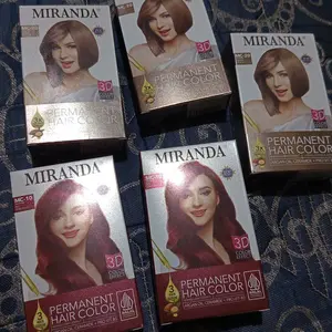 Miranda Hair Color (Cat Rambut Permanen) 30ML - Semir Rambut Instan All Varian | Semir Rambut Banyak Warna | Natural Hair Color | Pewarna Rambut Pria Wanita