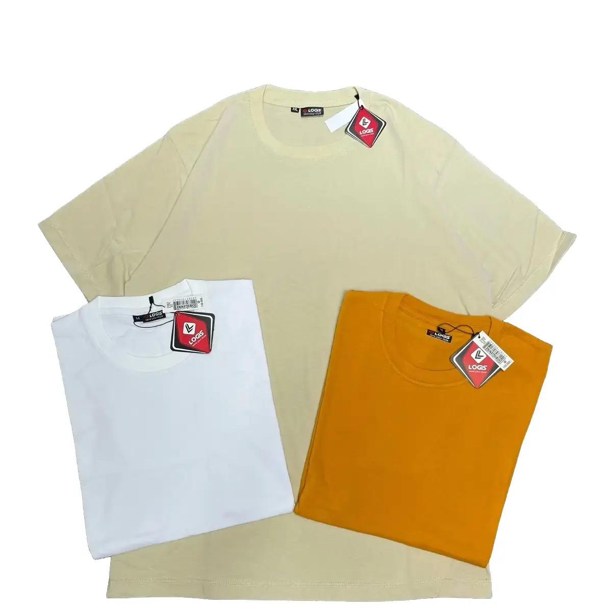 Paket 3 kaos polos original logis catton combed 24s  Kaos Santai Baju Distro Keren Dewasa