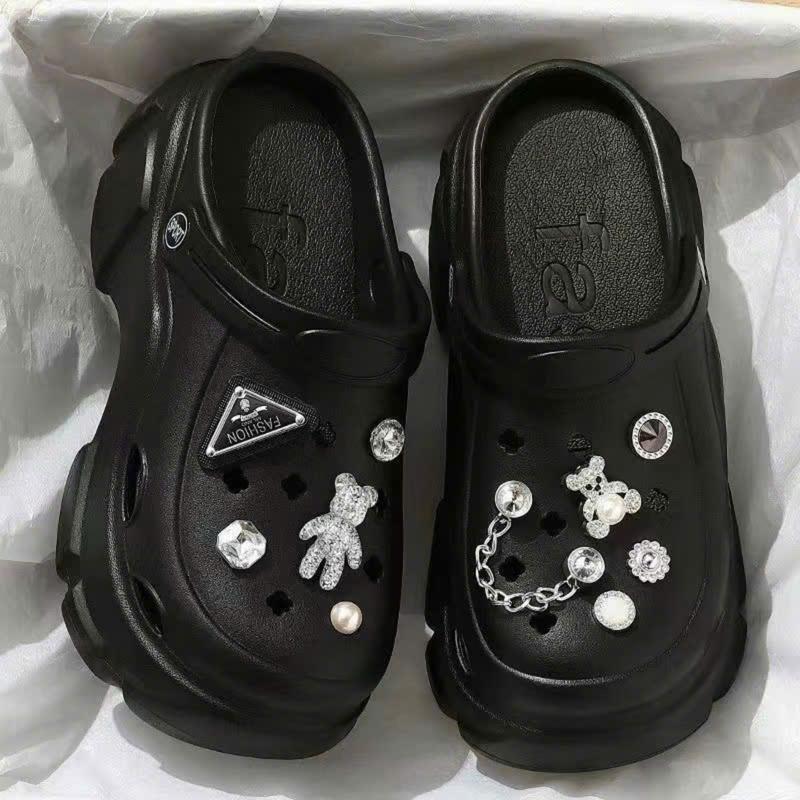 Dép Sục Độn Đế Cao,Sục Nữ Tăng Chiều Cao 3cm Size 36-41 4Seasons Shoe.Store Cao Su DéP dép gà nữ