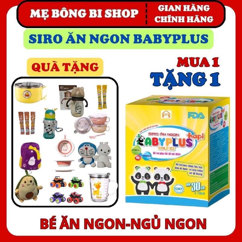 [HÀNG CHÍNH HÃNG] Siro ăn ngon Babyplus Hộp 30 gói 10ml, Hỗ trợ ăn ngon, ngủ ngon, tiêu hóa tốt, hấp thu tốt  Cho Bé Vitamin Babyplus Men Vi Sinh