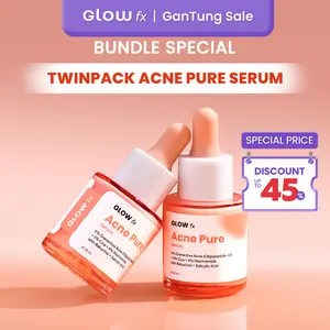 [Twin Pack] Varian 1PCS & 2PCS GLOW FX BEAUTY Acne Pure Serum - Serum Untuk Jerawat Meradang