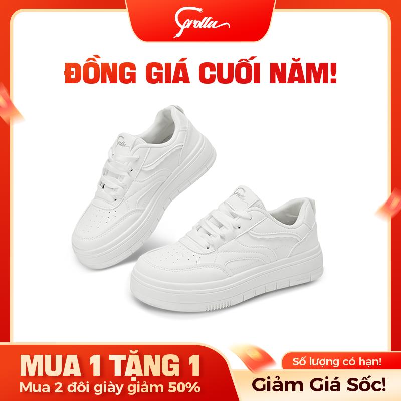 【Mua 1 Tặng 1,mua 2 đôi giày giảm 50% Không đổi trả!Corolla Giày Thể Thao Sneaker Nữ Fashion Phong Cách Hàn Dế Cao 3CM Quốc Den Trắng Giảm Chấn Thoáng Khí Kháng Khuẩn Dế Mềm Giày Thời Trang Dồ Hot Trend
