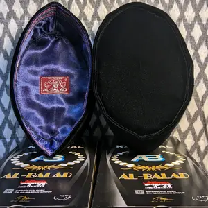 COD Peci Songkok albalad Original Tinggi 8/9/10/11/12cm, Bulu Lembut Pria Dewasa Kopiah songkok peci Muslim Hitam Motif Nyaman polos Bulat Unik