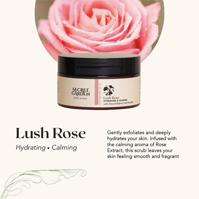 Gambar Secret Garden - Lush Rose Body Scrub 200ml | Lulur Cream Eksfoliasi Tubuh Mengangkat Daki Sel Kulit Mati, Mencerahkan, Menghaluskan, Menutrisi Kulit dari secretgardenofficial Kota Administrasi Jakarta Barat Tokopedia
