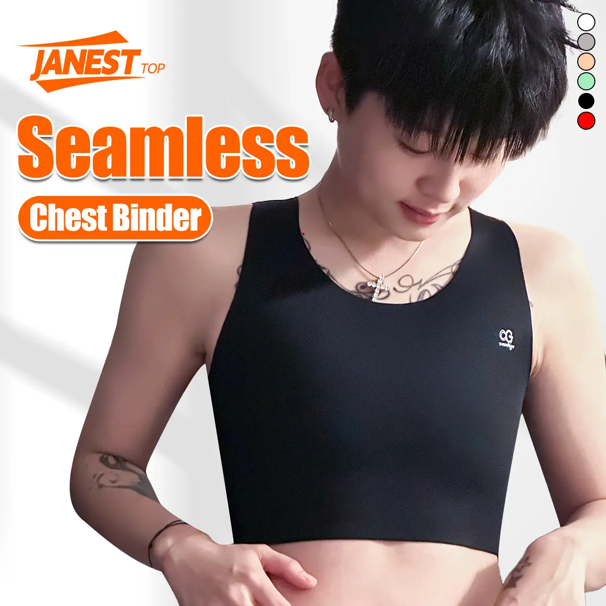 Seamless Chest Binder Women Shapewear Tomboy Binder Plus Size S-6XL