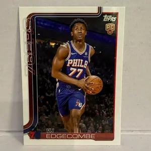 VJ Edgecombe base topps 2025 rookie card future superstar!!