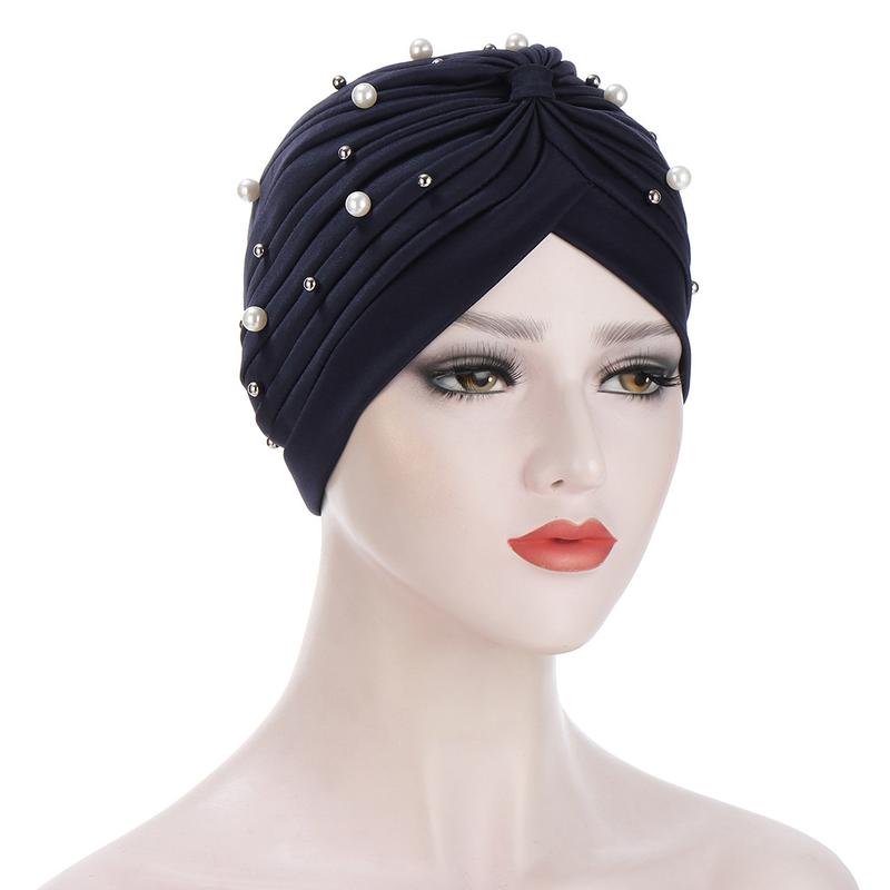 Product Introduction of European and American Fashion Pleated Ladies Sleeve Cap Indian Cap Size Beads Muslim Tam-O'-Shanter 8
