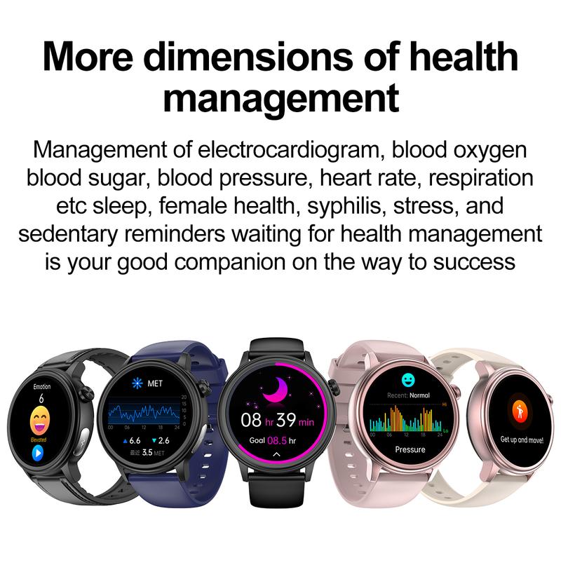 Product Introduction of Jam tangan pintar Non-Invasive Blood Glucose Blood Lipid Uric Acid Smartwatch ECG Body Temperature Blood Pressure Monitoring Untuk Pria Wanita Bluetooth Call Tahan air Bracelet VS ET481 ET310 ET470 23
