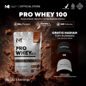 MUSCLE FIRST Pro Whey 100 2lbs/900gr - Whey Protein Suplemen Fitness