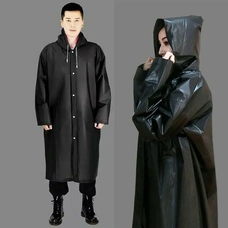 Áo Khoác Chống Thấm Nước, Hàng Có Sẵn, Dành Cho Phụ Nữ Và Nam Giới, Áo Mưa PVC Dày, Áo Mưa, Áo Mưa Poncho Có Mũ Trùm Đầu, Thích Hợp Để Mặc Đi Mưa, [Thanh Toán Khi Nhận Hàng] Đồng 2