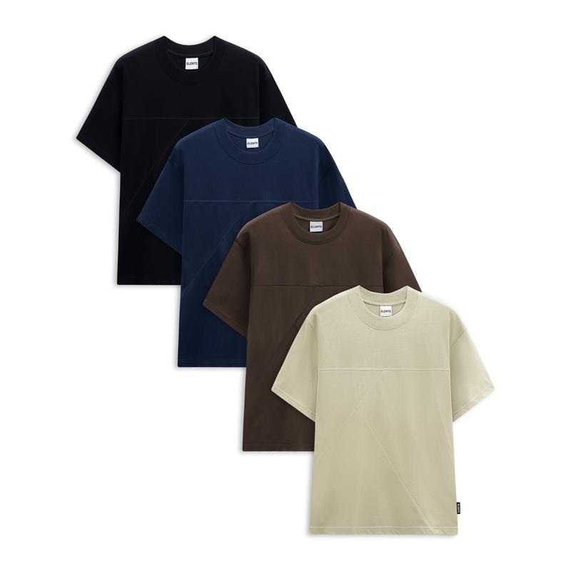 HÀNG MỚI VỀ Áo Thun Trơn Unisex Relaxed Fit Cotton 260gsm ELENTS Strike ESST070