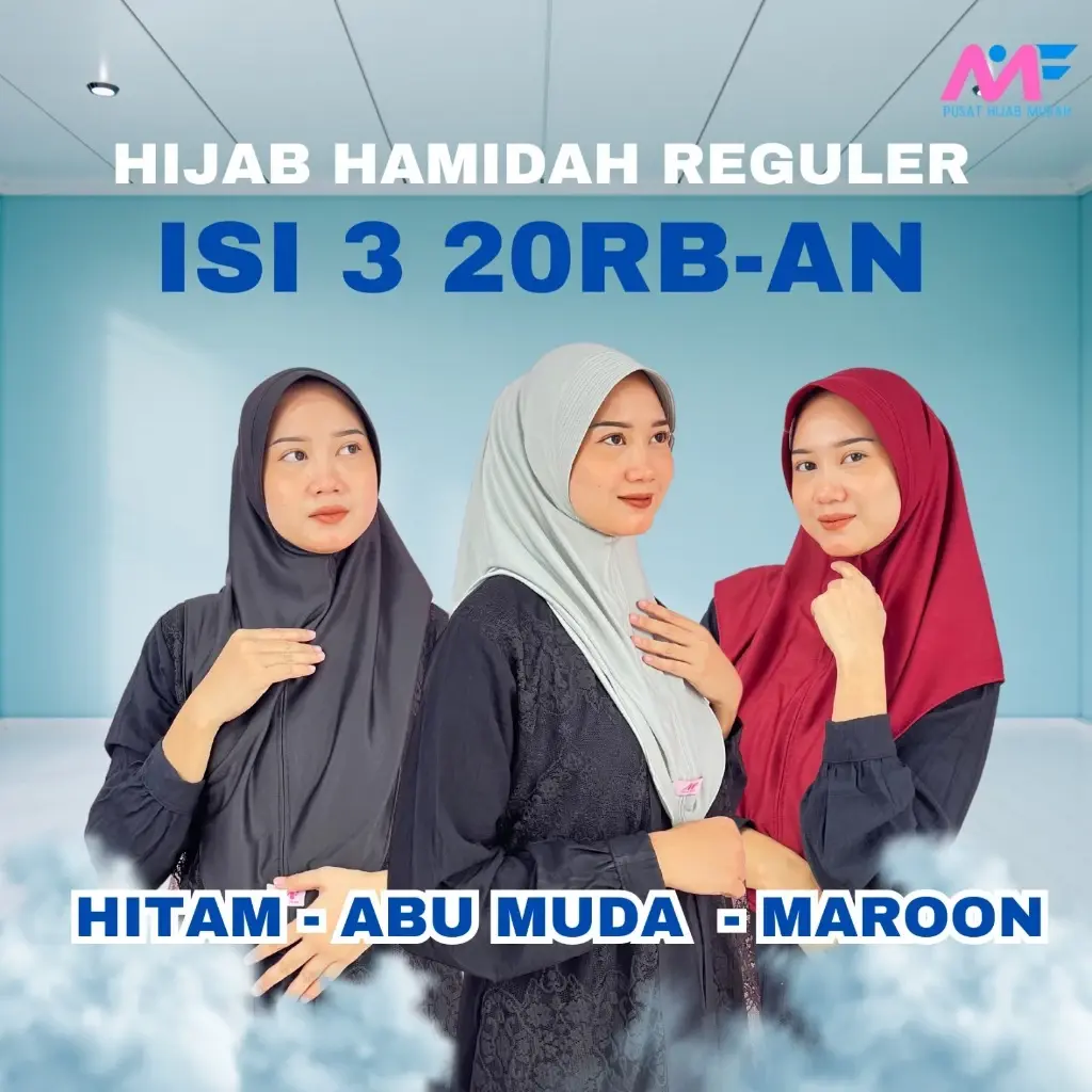 Hitam + Abu Muda + Maroon