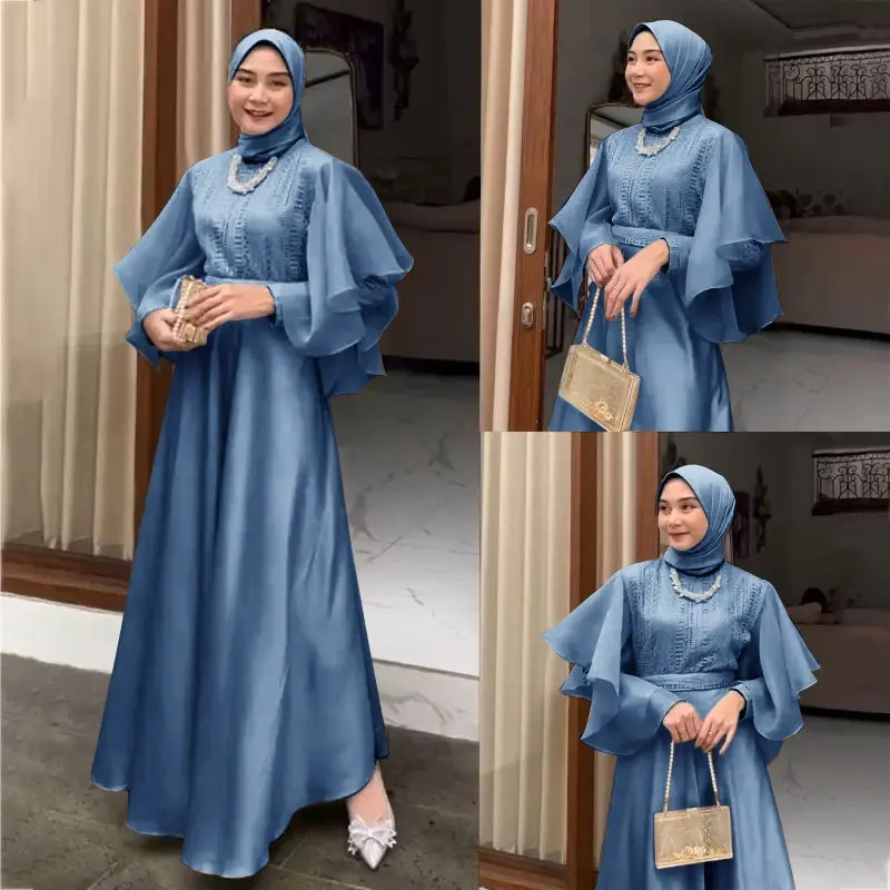 Maxy ALMEERA ( Real Pict ) M L XL XXL 12 Warna Outfit Dress Pesta Kondangan ELegan Murah Segala Acara Wisuda Bridesmaid Tunangan Bisa COD MR Muslim Wanita