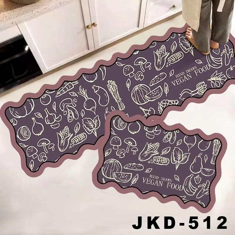 Product Introduction of Keset Dapur 2 in 1 Door Mat Trendy Keset Kaki Dapur Kamar Tebal Anti Slip rumbai 11