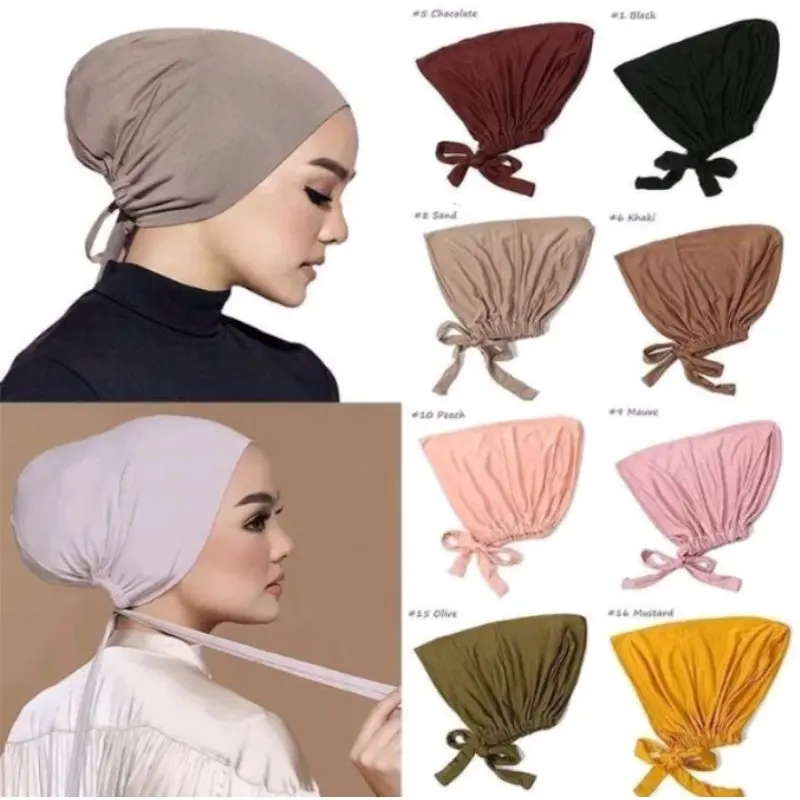 Ciput Hijab Cepol Katun Tali | Inner Basic Hijab | Dalaman Jilbab Premium/Kirei Hijab - Kerudung Instan
